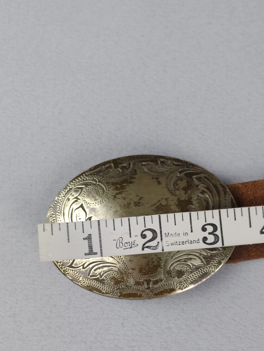 Old Navy Genuine Italian Leather Western-Style Belt. Unisex.